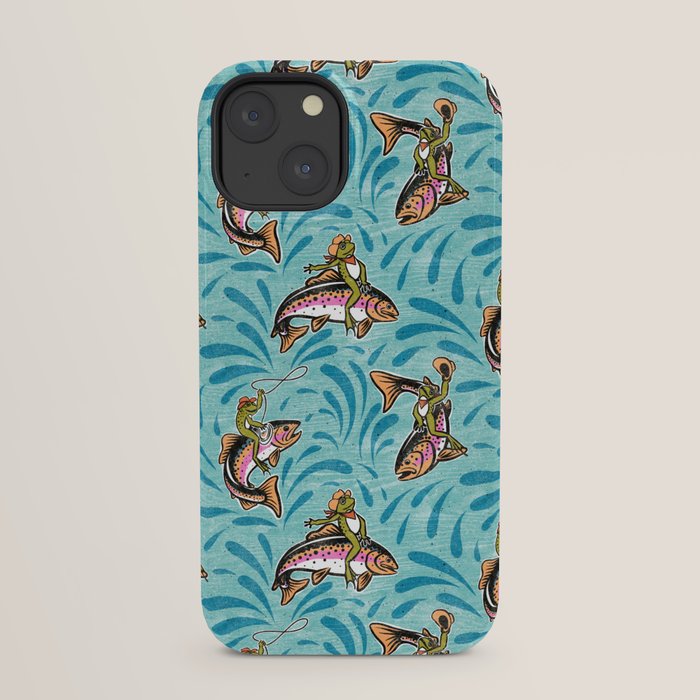 Rodeo Frogs - Aqua iPhone Case Gallery Image 29