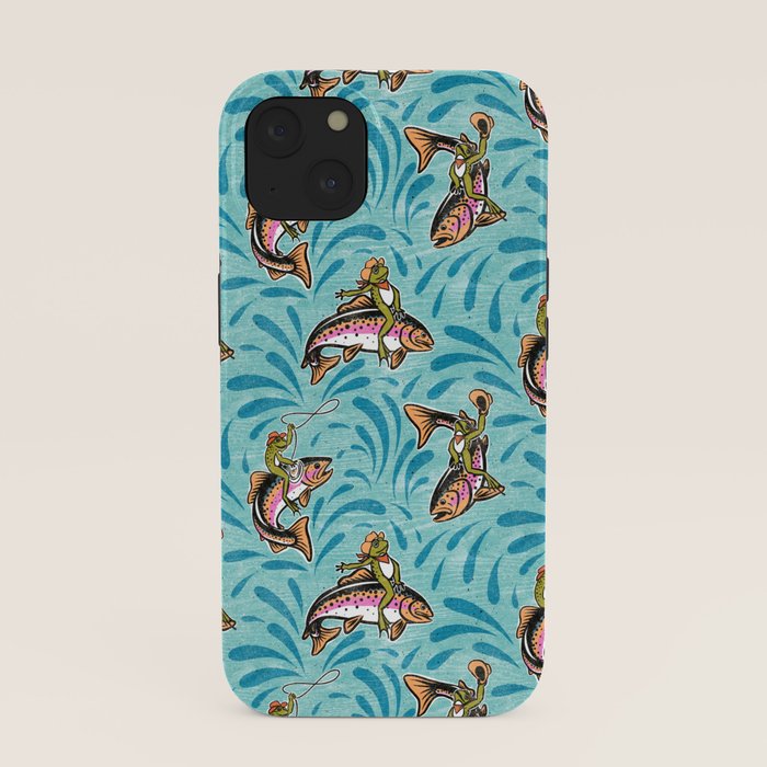 Rodeo Frogs - Aqua iPhone Case Gallery Image 37