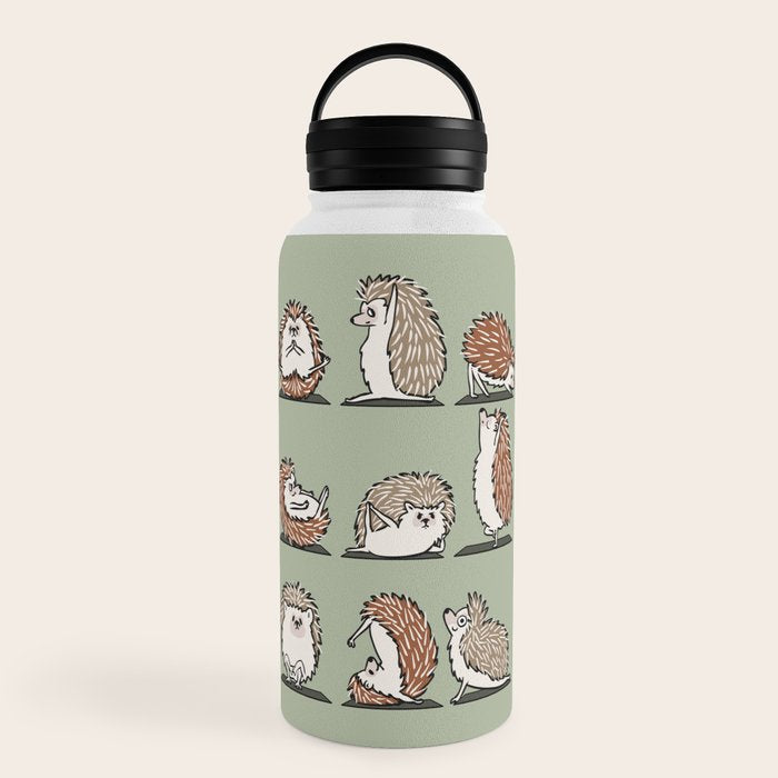 Hedgehog Yoga Water Bottle Gallery Image 6
