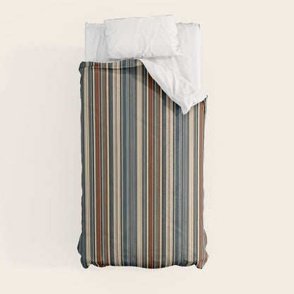Dark Indigo Tan Stripes Comforter Gallery Image 9