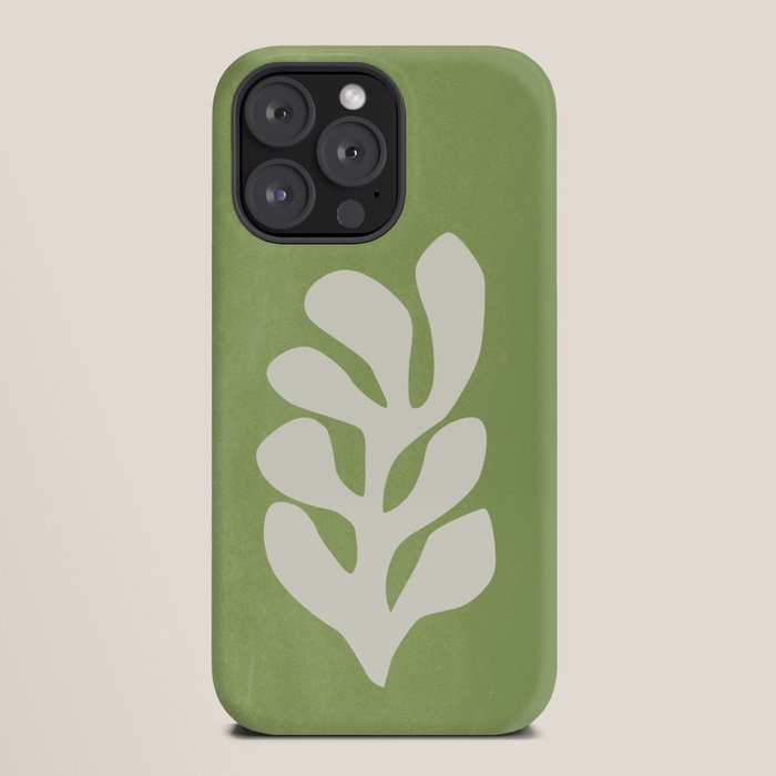 Forest Green Leaf: Matisse Paper Cutouts V iPhone Case Gallery Image 20