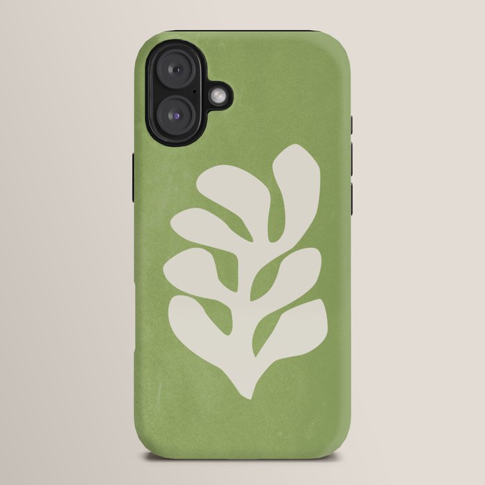 Forest Green Leaf: Matisse Paper Cutouts V iPhone Case Gallery Image 14