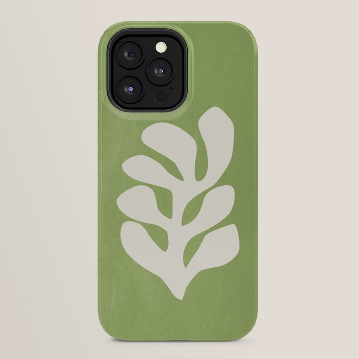 Forest Green Leaf: Matisse Paper Cutouts V iPhone Case Gallery Image 24