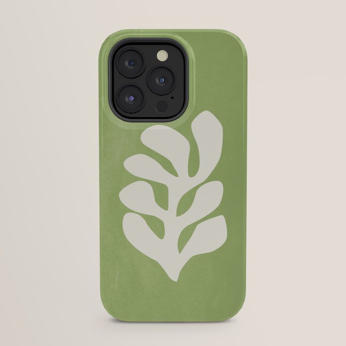 Forest Green Leaf: Matisse Paper Cutouts V iPhone Case Gallery Image 23