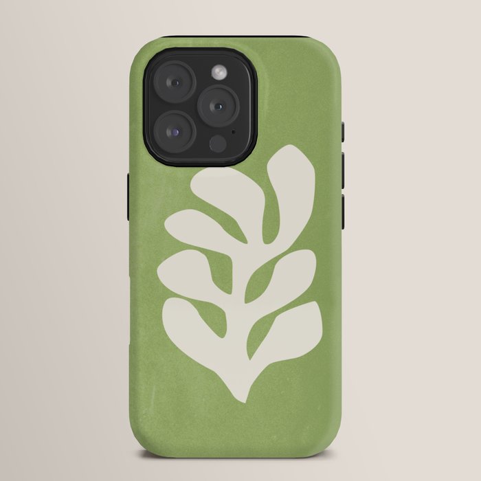 Forest Green Leaf: Matisse Paper Cutouts V iPhone Case Gallery Image 15