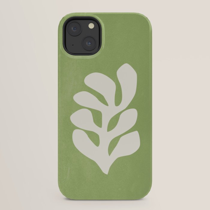 Forest Green Leaf: Matisse Paper Cutouts V iPhone Case Gallery Image 30