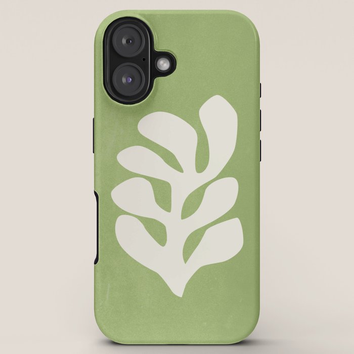 Forest Green Leaf: Matisse Paper Cutouts V iPhone Case Gallery Image 5