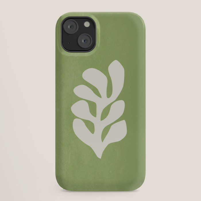Forest Green Leaf: Matisse Paper Cutouts V iPhone Case Gallery Image 18