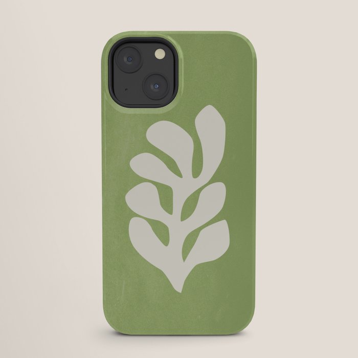 Forest Green Leaf: Matisse Paper Cutouts V iPhone Case Gallery Image 25