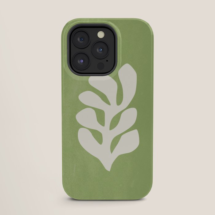 Forest Green Leaf: Matisse Paper Cutouts V iPhone Case Gallery Image 27