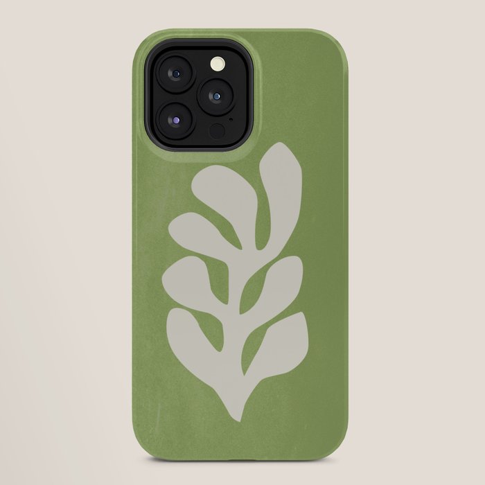 Forest Green Leaf: Matisse Paper Cutouts V iPhone Case Gallery Image 28
