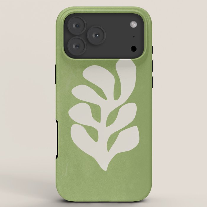 Forest Green Leaf: Matisse Paper Cutouts V iPhone Case Gallery Image 8
