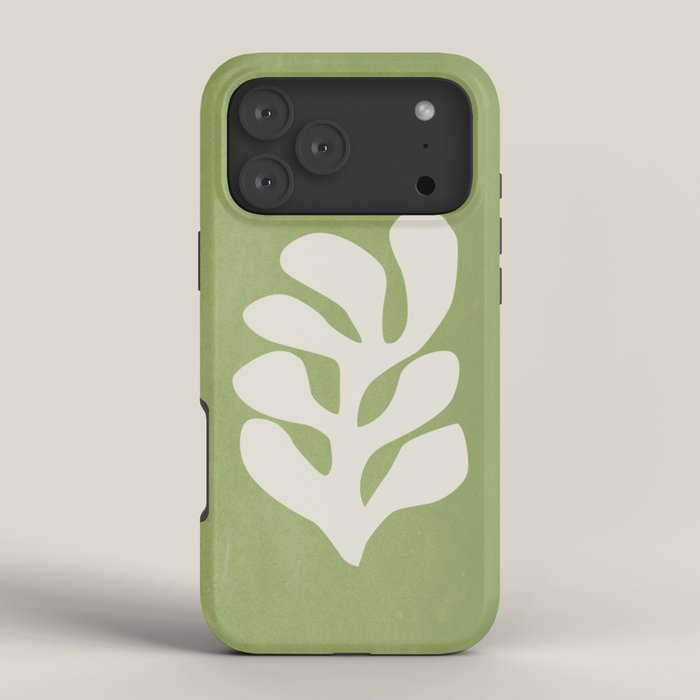Forest Green Leaf: Matisse Paper Cutouts V iPhone Case Gallery Image 4