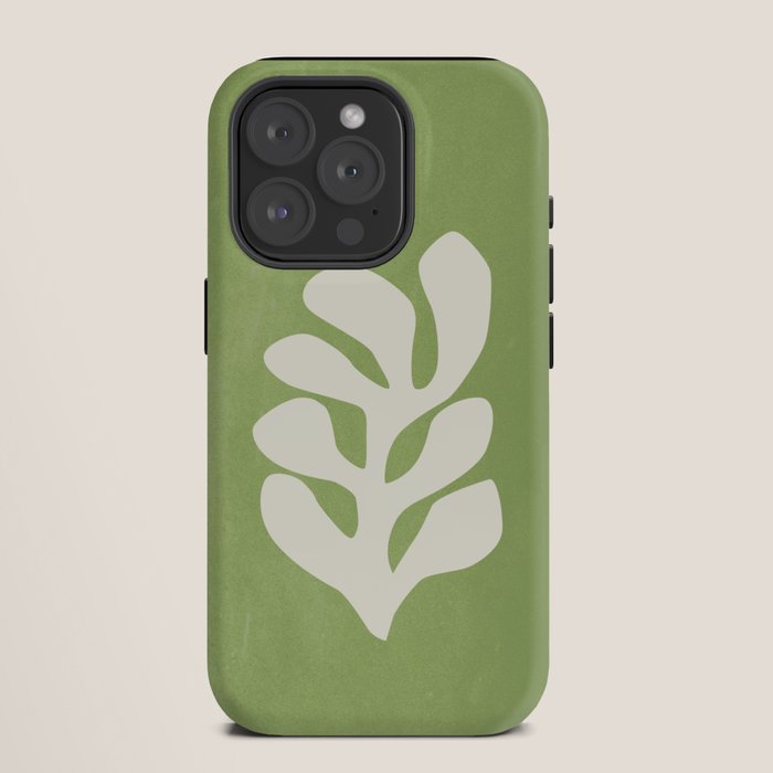 Forest Green Leaf: Matisse Paper Cutouts V iPhone Case Gallery Image 11