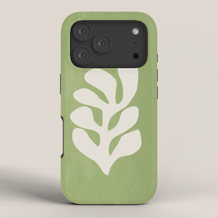 Forest Green Leaf: Matisse Paper Cutouts V iPhone Case Gallery Image 3