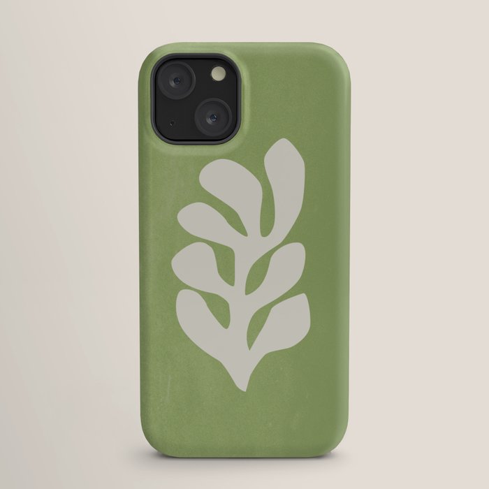 Forest Green Leaf: Matisse Paper Cutouts V iPhone Case Gallery Image 17