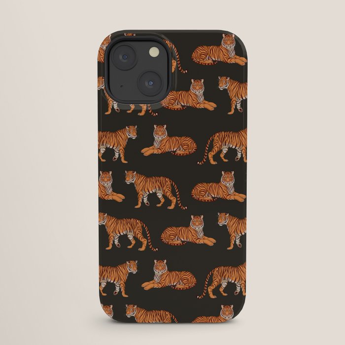 Tigers - Charcoal Black iPhone Case Gallery Image 25