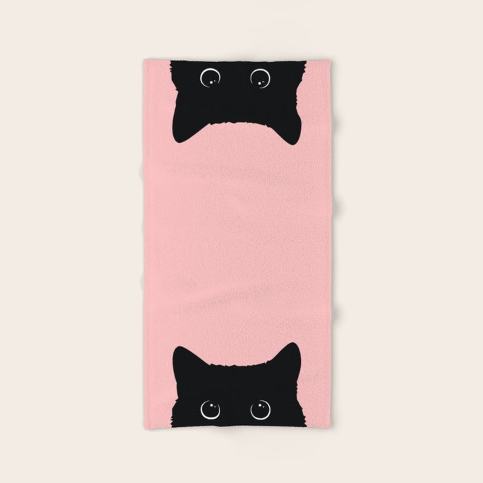 Black Cat Hand & Bath Towel Gallery Image 2