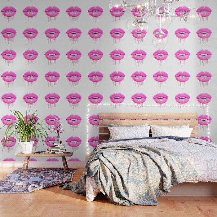 Pink lips Wallpaper Gallery Image 3
