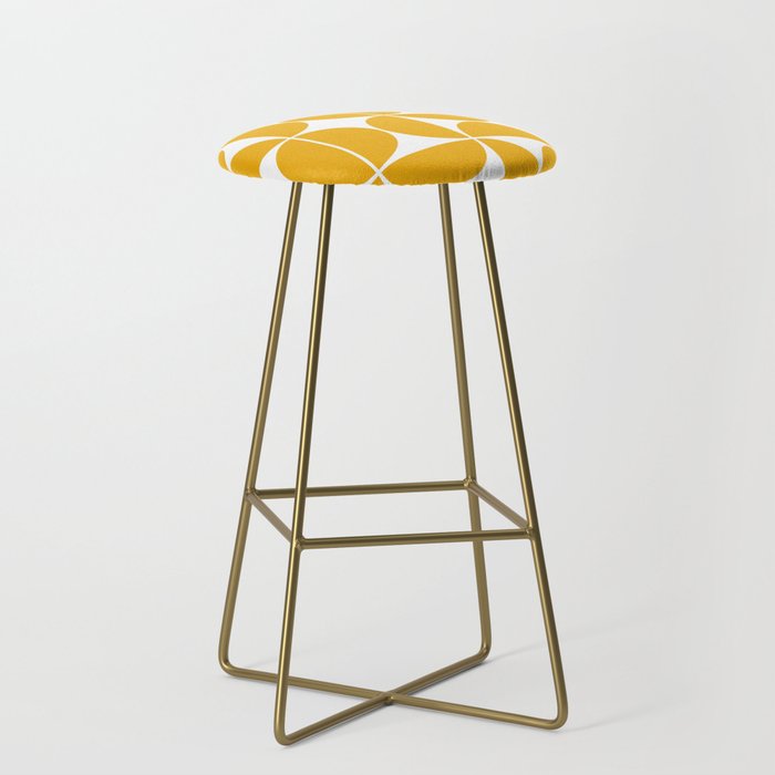 Mid Century Modern Geometric 04 Yellow Stool Gallery Image 2