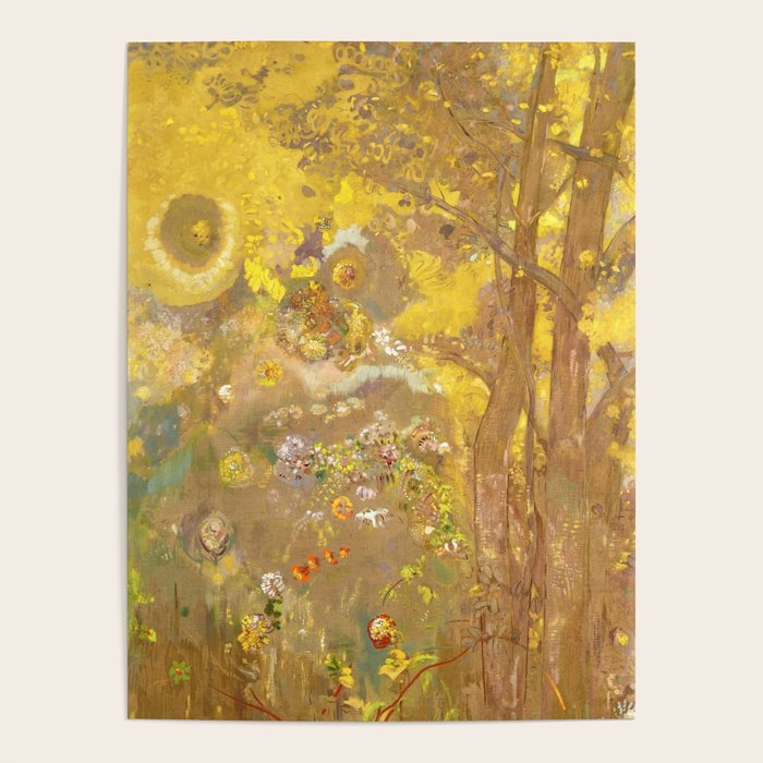 Odilon Redon "Trees on a yellow Background" Poster Gallery Image 3
