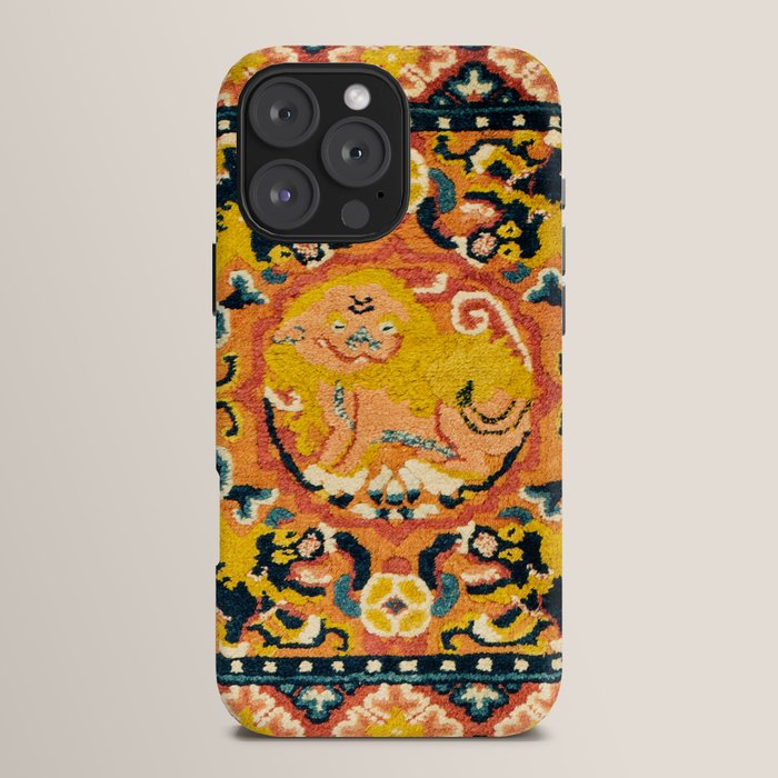Shigatse Khagangma Antique Tibetan Seat Mat Print iPhone Case Gallery Image 16