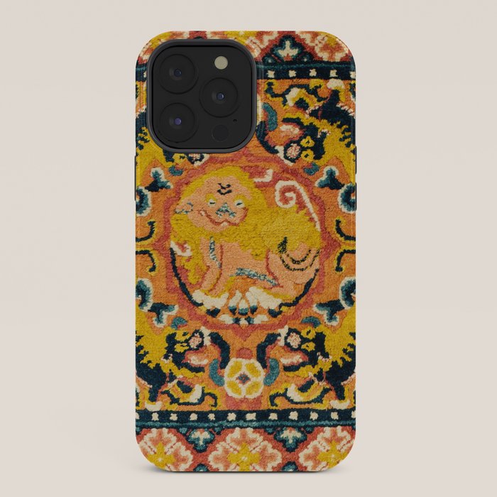 Shigatse Khagangma Antique Tibetan Seat Mat Print iPhone Case Gallery Image 36