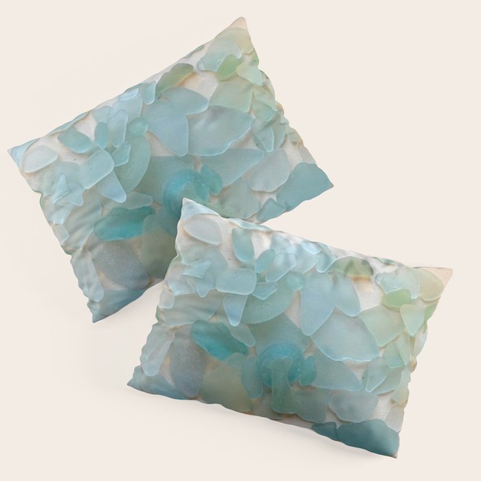 Ocean Hue Sea Glass Pillow Sham Gallery Image 3