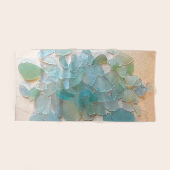 Ocean Hue Sea Glass Bath Towel Gallery Image 2