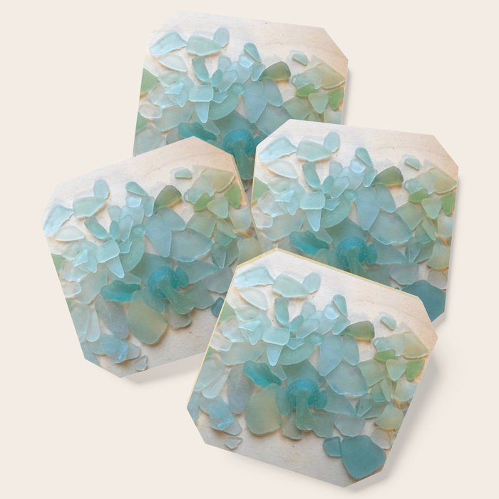 Ocean Hue Sea Glass Coaster Gallery Image 1