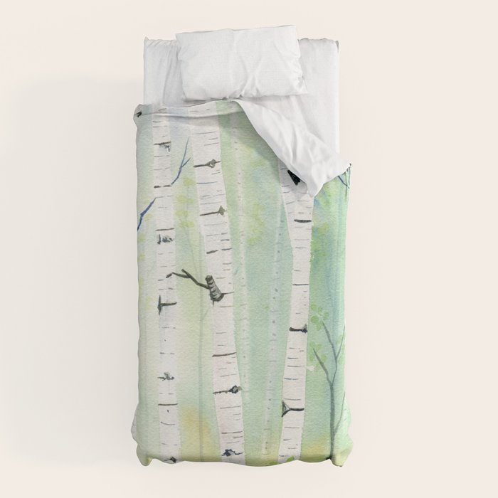 Birch Trees 2 Duvet Cover Gallery Image 10