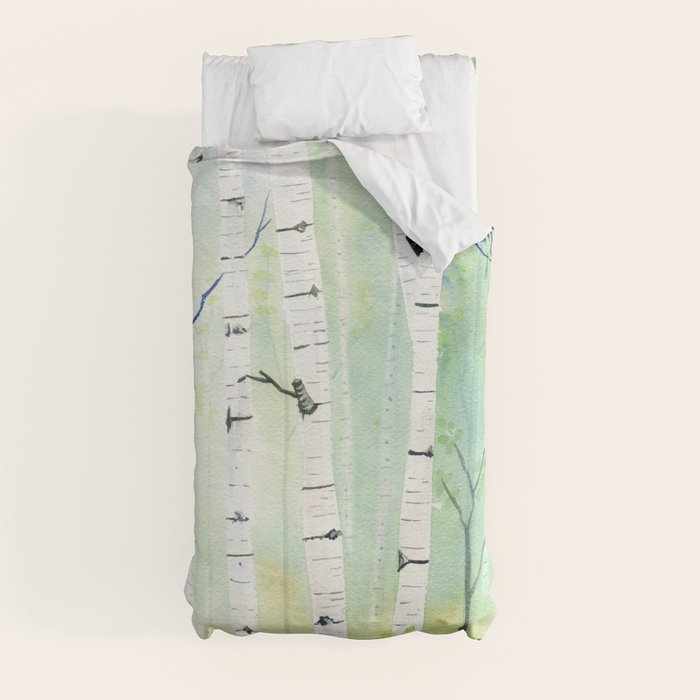 Birch Trees 2 Duvet Cover Gallery Image 9
