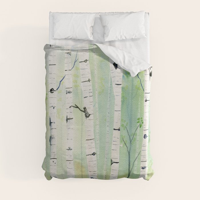 Birch Trees 2 Duvet Cover Gallery Image 8