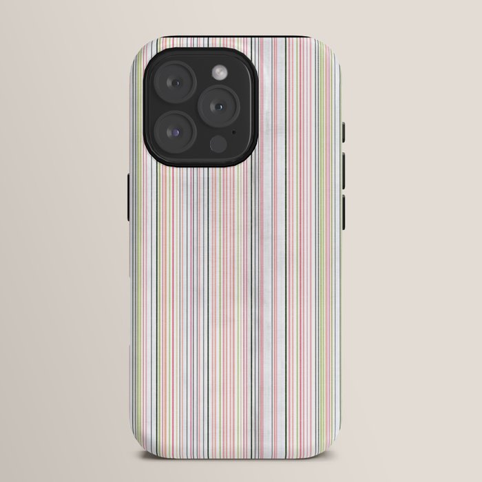 Vintage Pastel Striped Pattern Soft Aesthetic iPhone Case Gallery Image 15