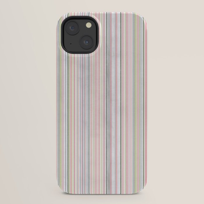 Vintage Pastel Striped Pattern Soft Aesthetic iPhone Case Gallery Image 22