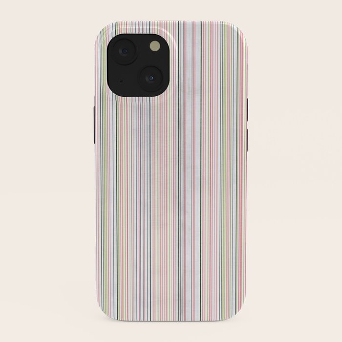 Vintage Pastel Striped Pattern Soft Aesthetic iPhone Case Gallery Image 38