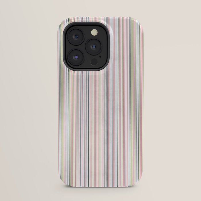 Vintage Pastel Striped Pattern Soft Aesthetic iPhone Case Gallery Image 23