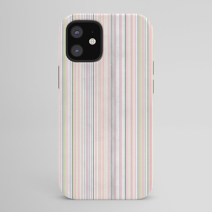 Vintage Pastel Striped Pattern Soft Aesthetic iPhone Case Gallery Image 42