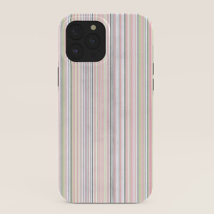 Vintage Pastel Striped Pattern Soft Aesthetic iPhone Case Gallery Image 40
