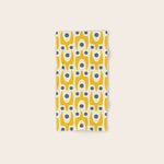 Mid Century Modern Abstract Pattern 641 Googie Yellow and Blue Towels Gallery Image 1