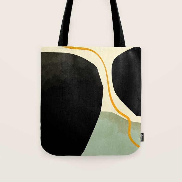 shapes organic mid century modern Tote Bag Gallery Image 1