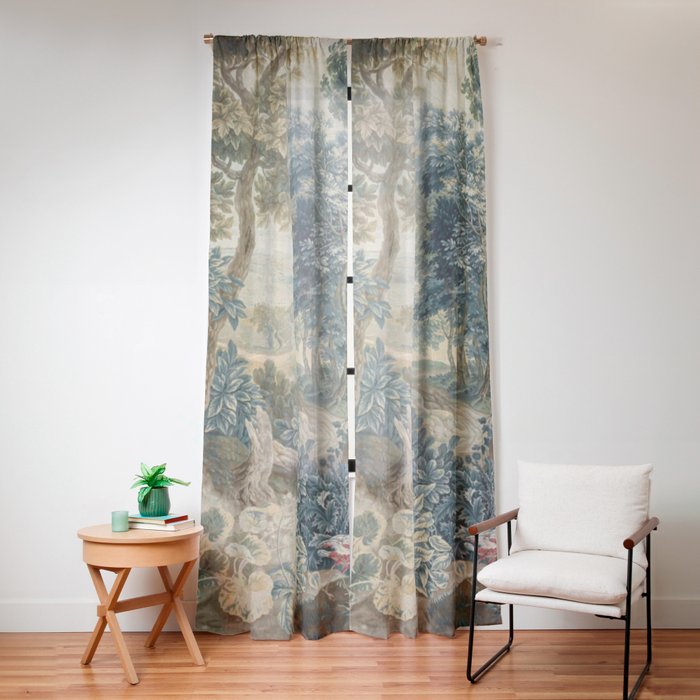 Antique 18th Century Flemish Verdure Tapestry Window Curtain Gallery Image 12