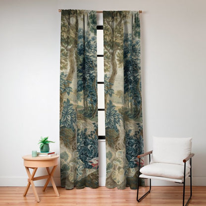 Antique 18th Century Flemish Verdure Tapestry Window Curtain Gallery Image 8