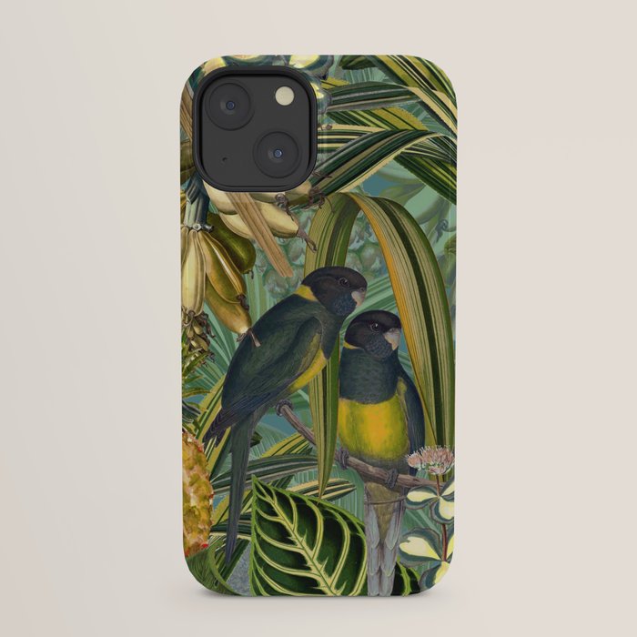Vintage & Shabby Chic - Green Tropical Bird Flower Garden iPhone Case Gallery Image 29