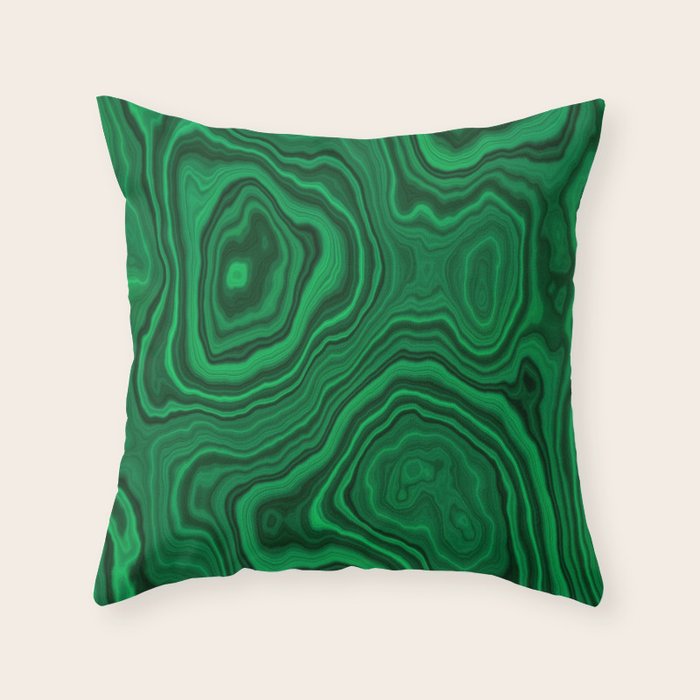 Malachite Throw Pillow Gallery Image 5