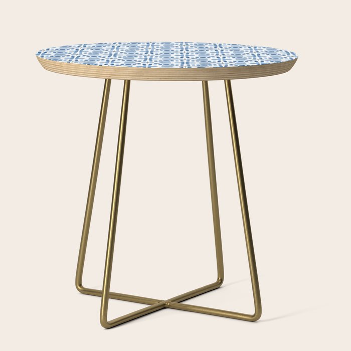 Moroccan patchwork tile - blue Side Table Gallery Image 1