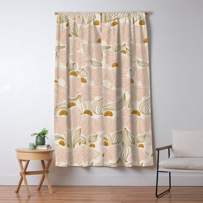 calming essentialsNatural flow meadow blush Window Curtain Gallery Image 1