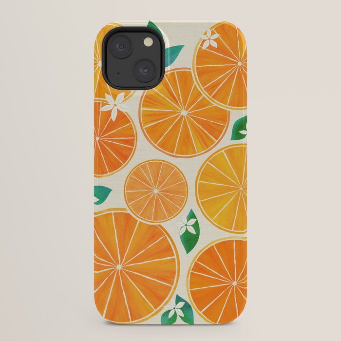 Orange Slices With Blossoms iPhone Case Gallery Image 30