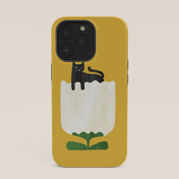Still life with cat and flower iPhone Case Gallery Image 35