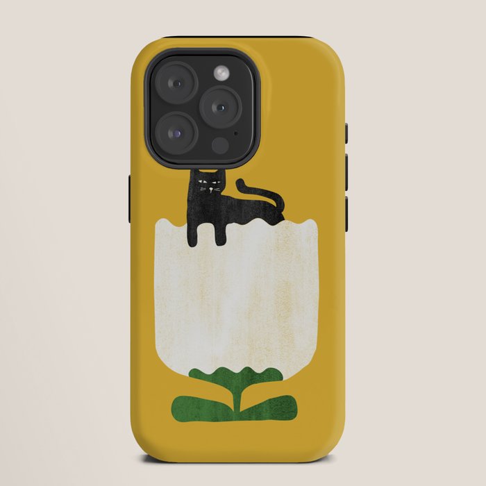 Still life with cat and flower iPhone Case Gallery Image 11